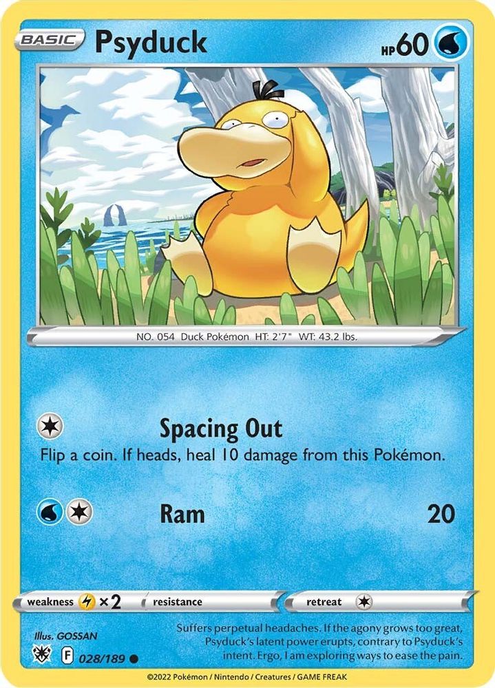 Psyduck 028  - Reverse Holofoil SWSH10 Astral Radiance - Common