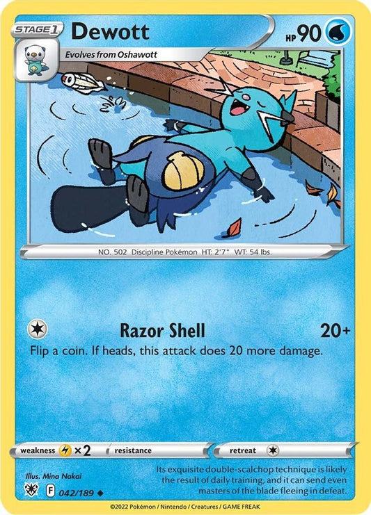 Dewott 042  SWSH10 Astral Radiance - Uncommon