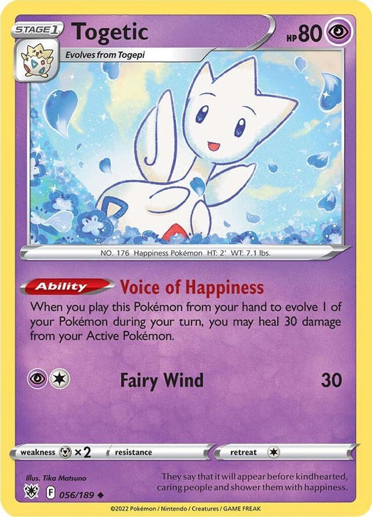 Togetic 056  - Reverse Holofoil SWSH10 Astral Radiance - Uncommon