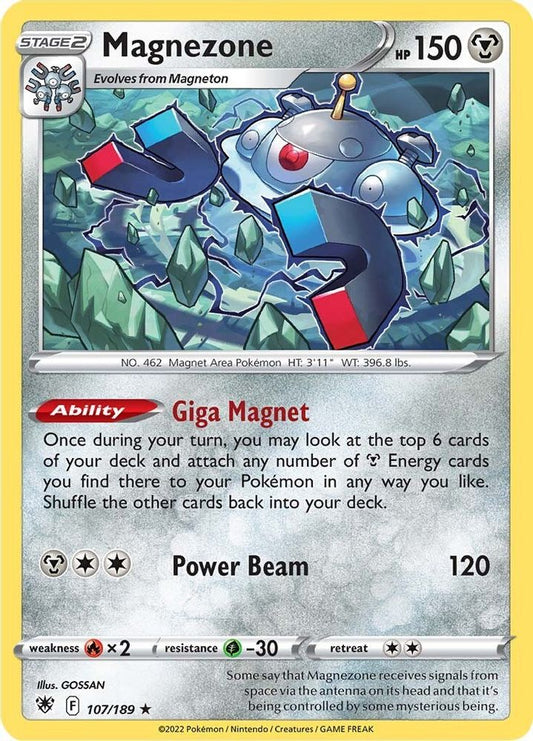 Magnezone 107  - Reverse Holofoil SWSH10 Astral Radiance - Holo Rare