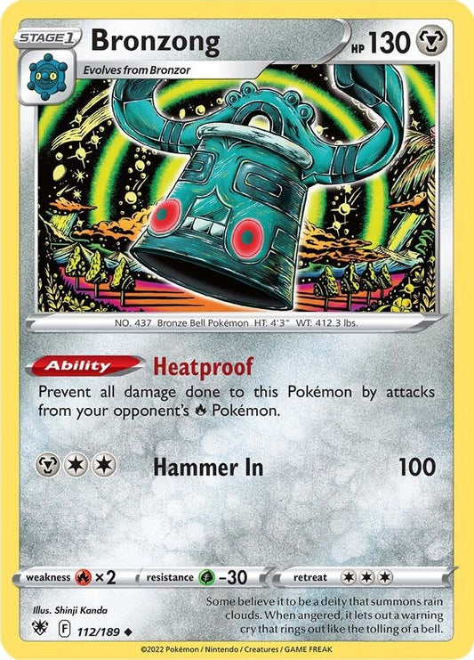 Bronzong 112  - Reverse Holofoil SWSH10 Astral Radiance - Uncommon