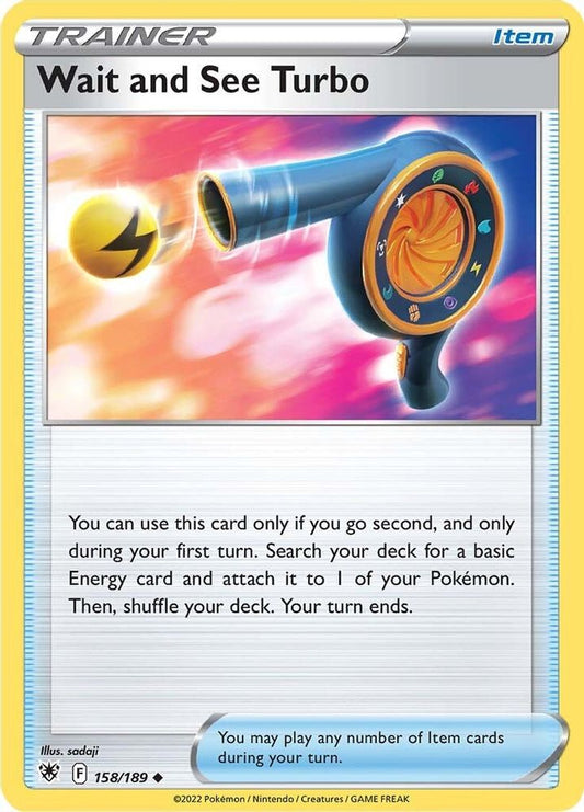 Wait and See Turbo 158  - Reverse Holofoil SWSH10 Astral Radiance - Uncommon