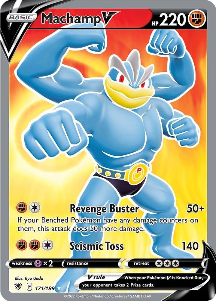 Machamp V (Full Art) 171  - Holofoil SWSH10 Astral Radiance - Ultra Rare