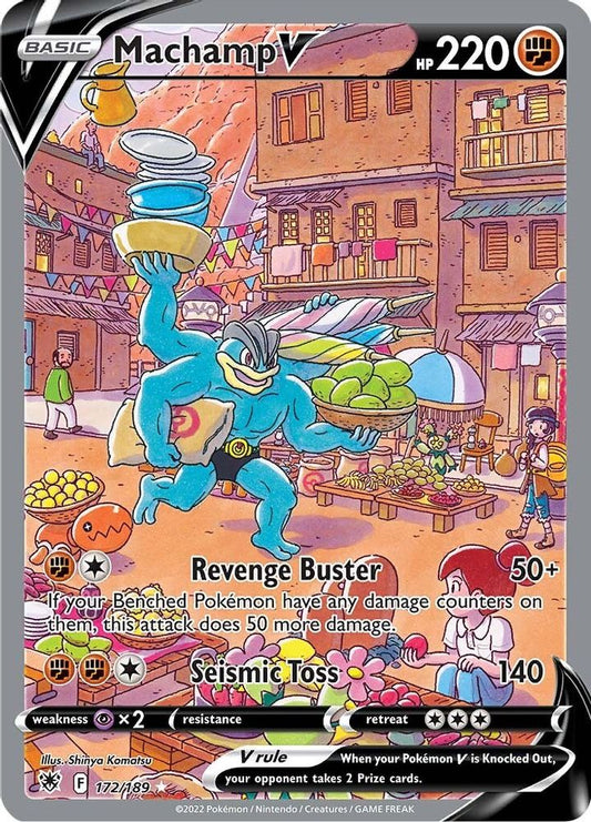 Machamp V (Alternate Full Art) 172  - Holofoil SWSH10 Astral Radiance - Ultra Rare