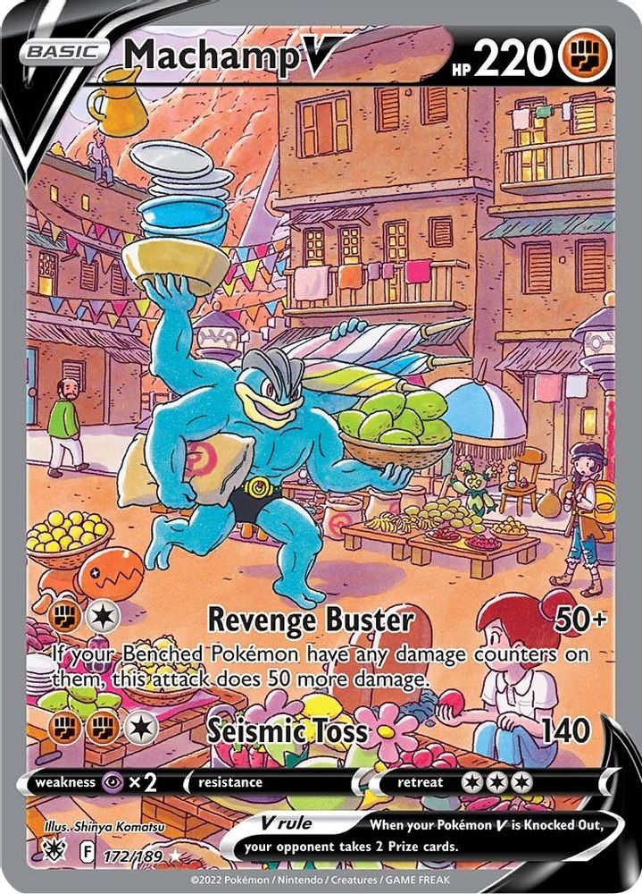 Machamp V (Alternate Full Art) 172  - Holofoil SWSH10 Astral Radiance - Ultra Rare