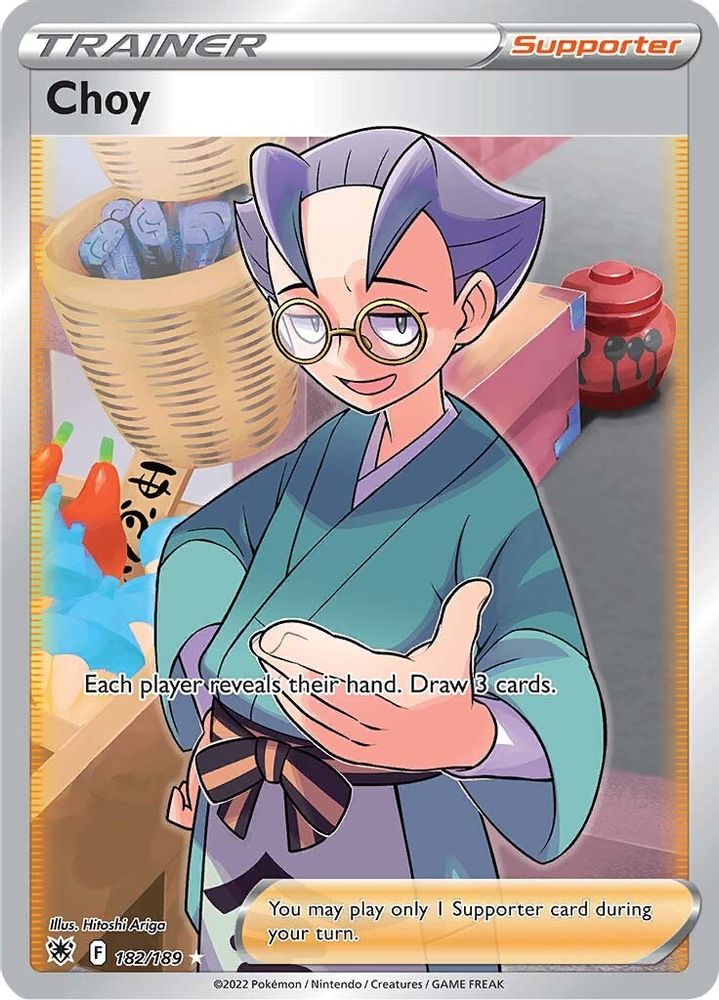 Choy (Full Art) 182  - Holofoil SWSH10 Astral Radiance - Ultra Rare