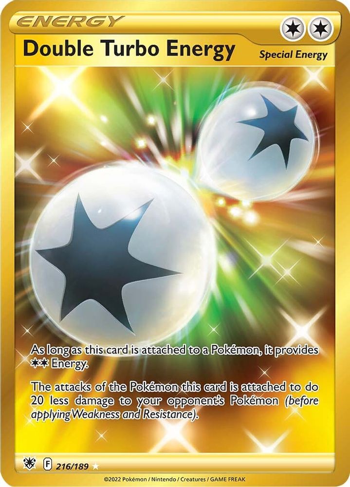 Double Turbo Energy (Secret) 216  - Holofoil SWSH10 Astral Radiance - Secret Rare