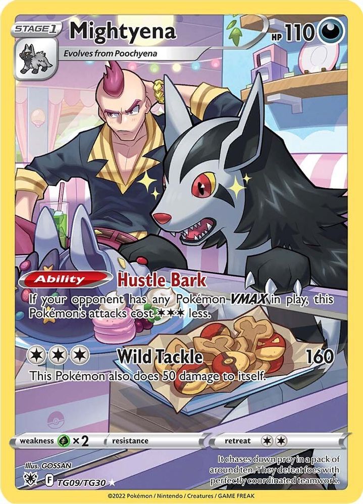 Mightyena TG09  - Holofoil SWSH10 Astral Radiance Trainer Gallery - Ultra Rare