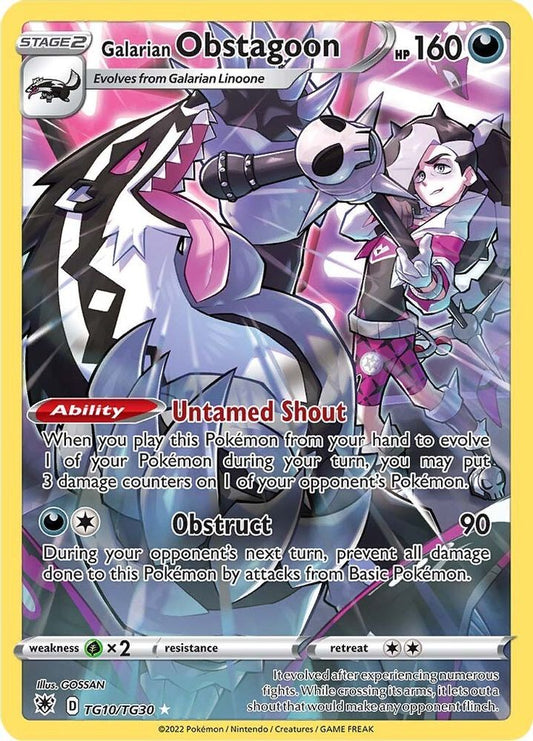 Galarian Obstagoon TG10  - Holofoil SWSH10 Astral Radiance Trainer Gallery - Ultra Rare