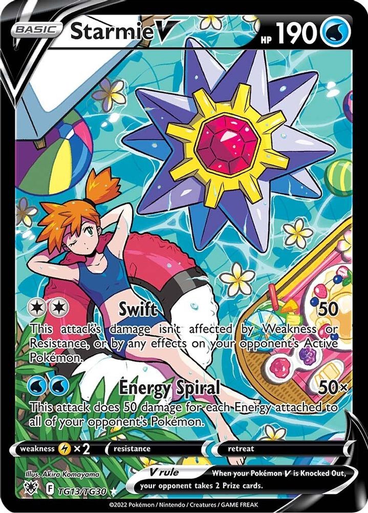 Starmie V TG13  - Holofoil SWSH10 Astral Radiance Trainer Gallery - Ultra Rare