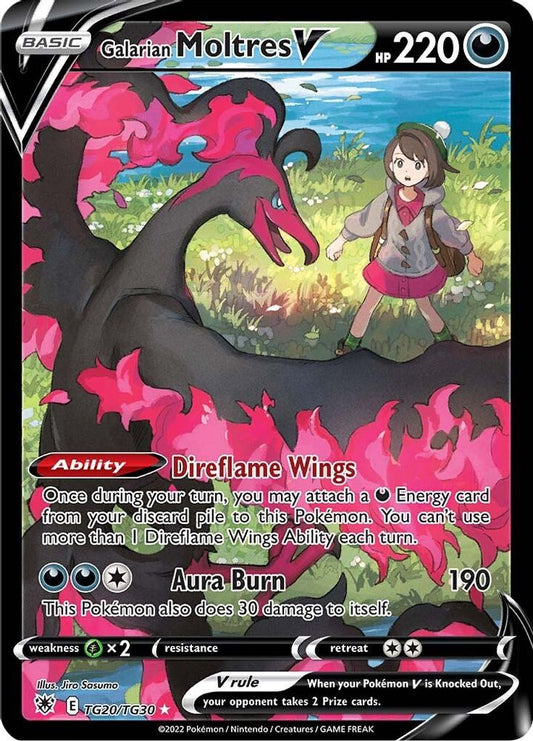 Galarian Moltres V TG20  - Holofoil SWSH10 Astral Radiance Trainer Gallery - Ultra Rare