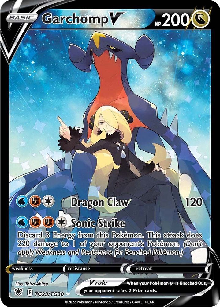 Garchomp V TG23  - Holofoil SWSH10 Astral Radiance Trainer Gallery - Ultra Rare