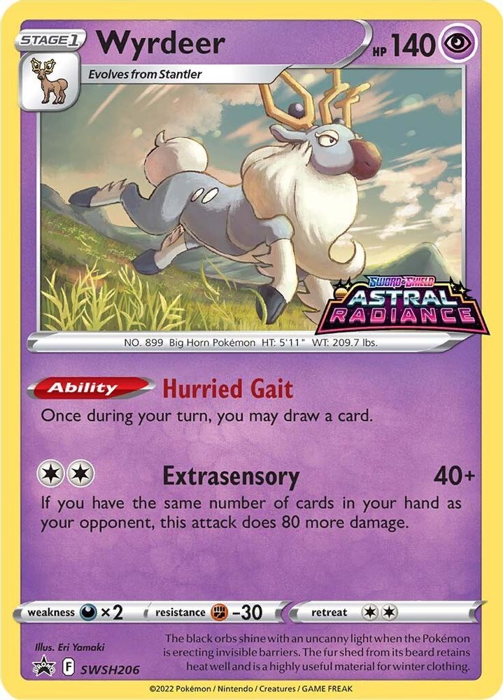 Wyrdeer SWSH206  - Holofoil SWSH Sword & Shield Promo Cards - Promo