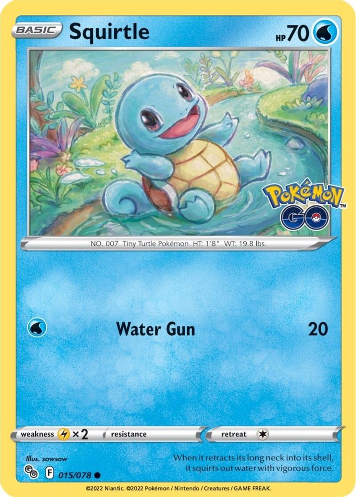 Squirtle 015  Pokemon GO - Common