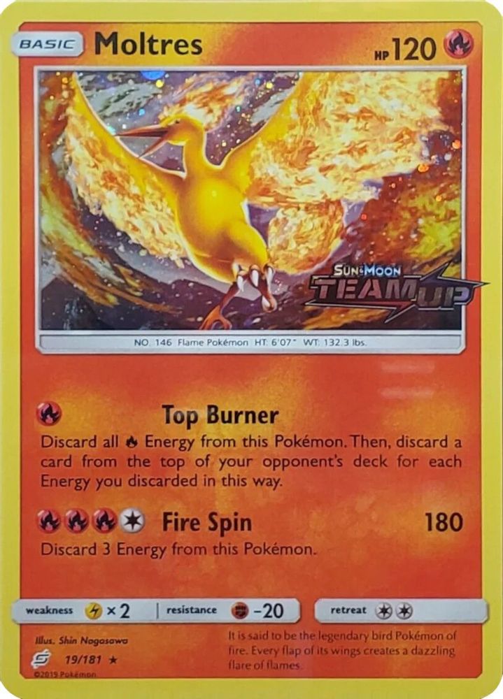 Moltres (Team Up Stamped) 019/181  - Holofoil Miscellaneous Cards & Products - Promo