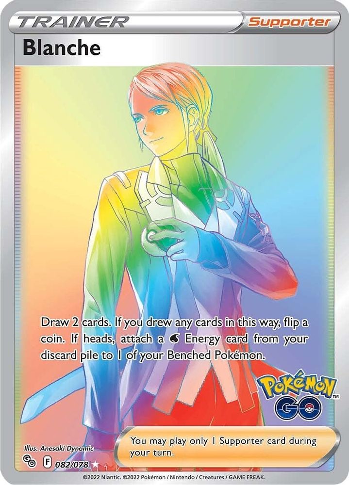 Blanche (Secret) 082  - Holofoil Pokemon GO - Secret Rare
