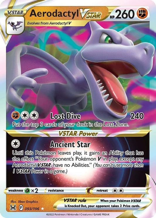 Aerodactyl VSTAR 093  - Holofoil SWSH11 Lost Origin - Ultra Rare