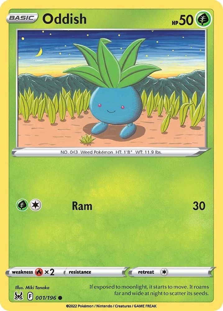 Oddish 001  SWSH11 Lost Origin - Common