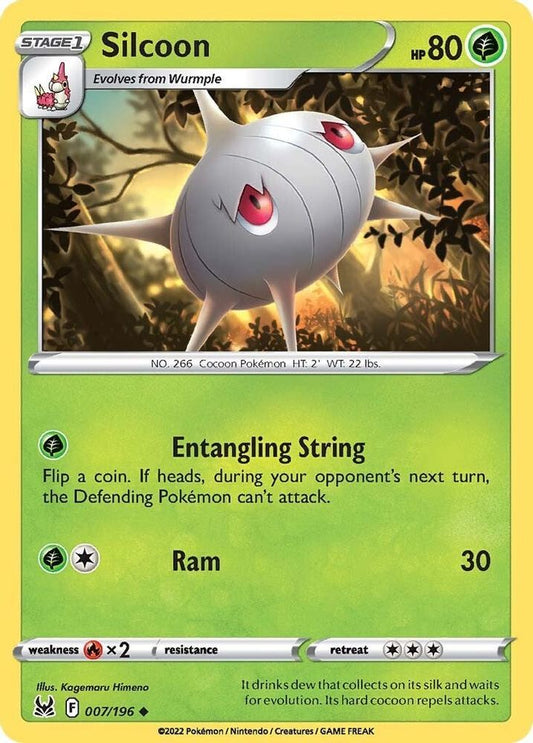 Silcoon 007  - Reverse Holofoil SWSH11 Lost Origin - Uncommon