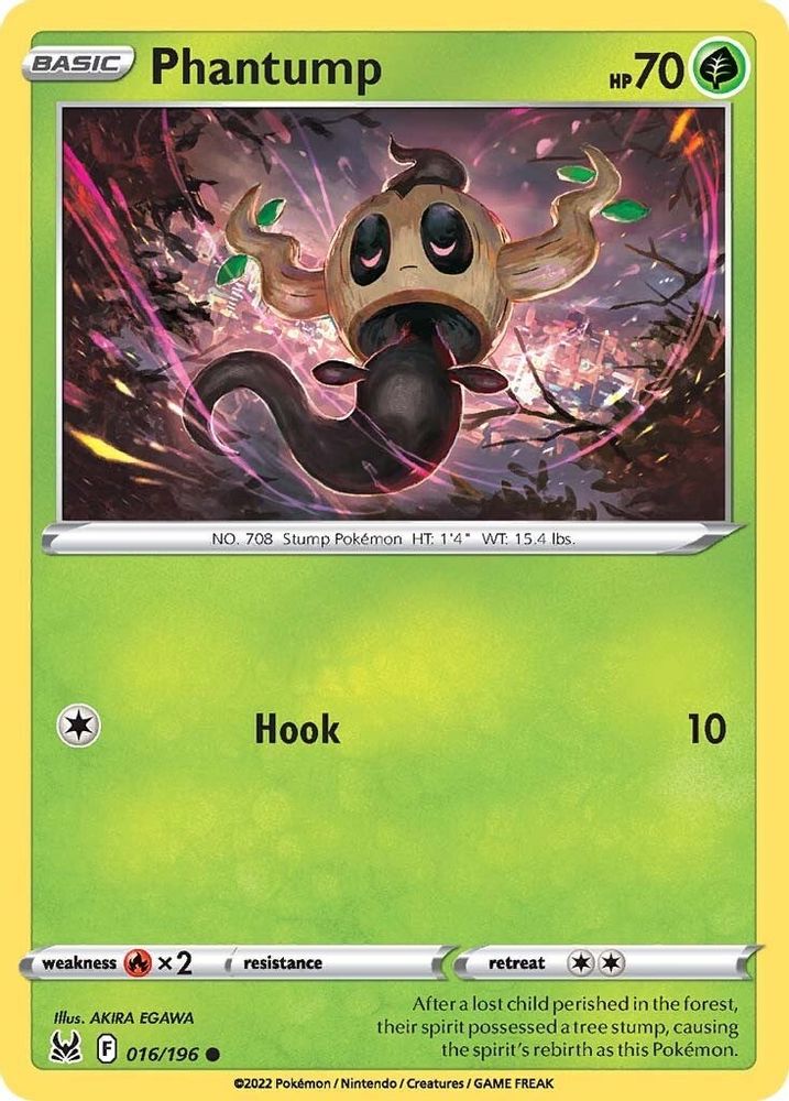 Phantump 016  SWSH11 Lost Origin - Common