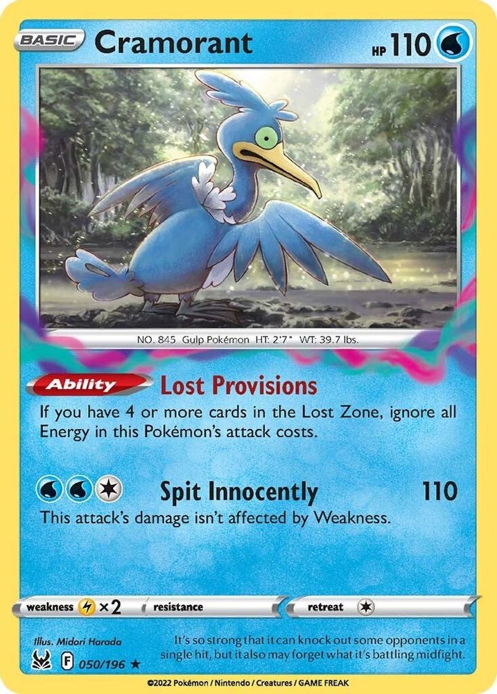 Cramorant 050  SWSH11 Lost Origin - Rare
