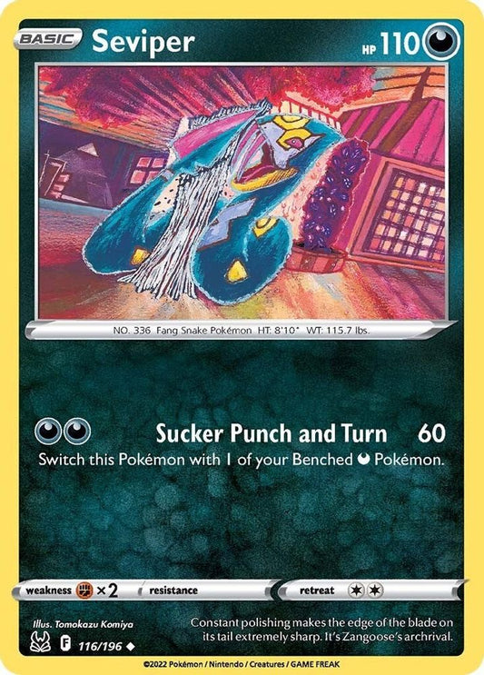 Seviper 116  SWSH11 Lost Origin - Uncommon