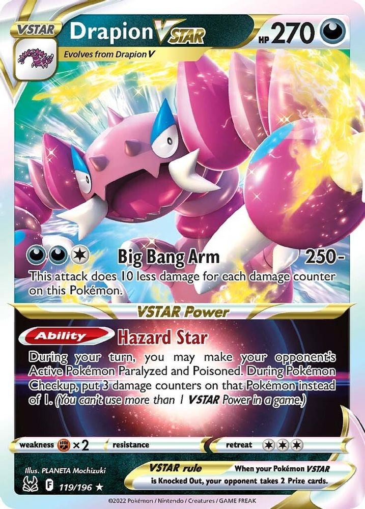 Drapion VSTAR 119  - Holofoil SWSH11 Lost Origin - Ultra Rare