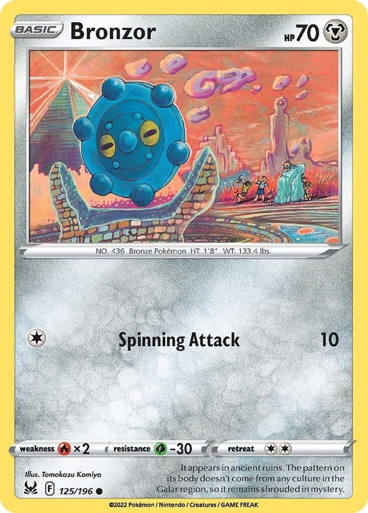 Bronzor 125  SWSH11 Lost Origin - Common