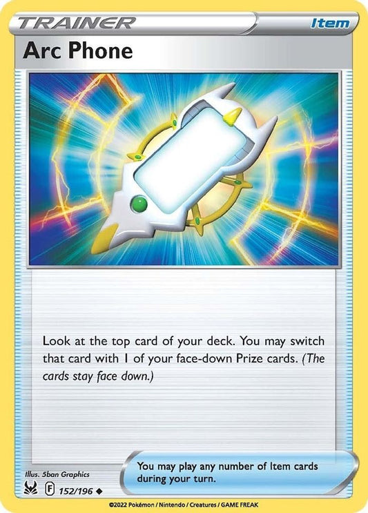 Arc Phone 152  - Reverse Holofoil SWSH11 Lost Origin - Uncommon