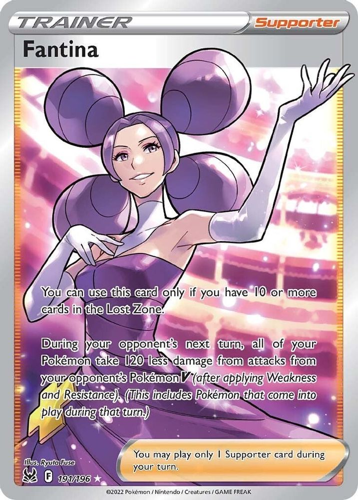Fantina (Full Art) 191  - Holofoil SWSH11 Lost Origin - Ultra Rare