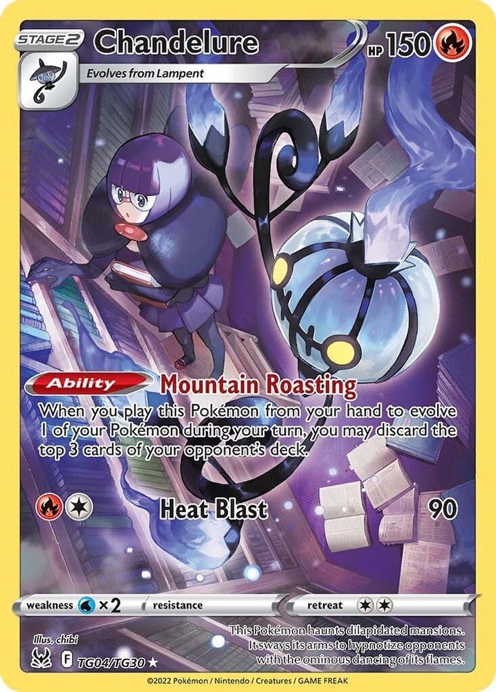 Chandelure TG04  - Holofoil SWSH11 Lost Origin Trainer Gallery - Ultra Rare