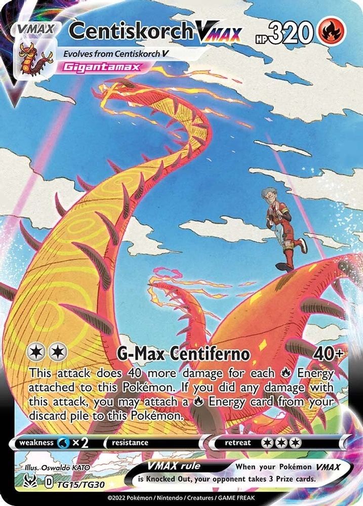 Centiskorch VMAX TG15  - Holofoil SWSH11 Lost Origin Trainer Gallery - Ultra Rare