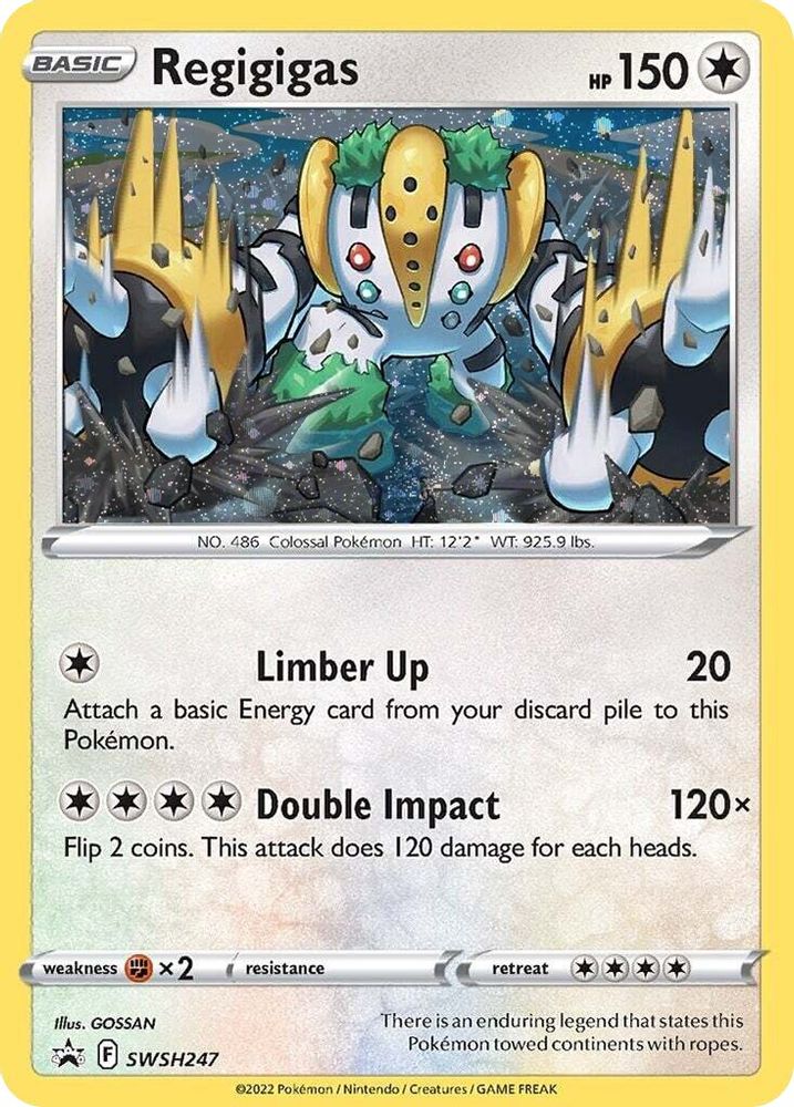 Regigigas (Cosmos Holo) SWSH247  - Holofoil SWSH Sword & Shield Promo Cards - Promo