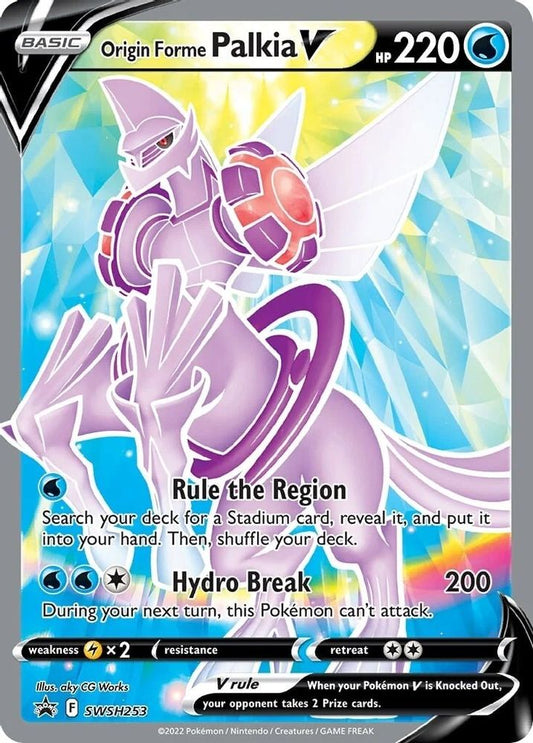 Origin Forme Palkia V SWSH253  - Holofoil SWSH Sword & Shield Promo Cards - Promo