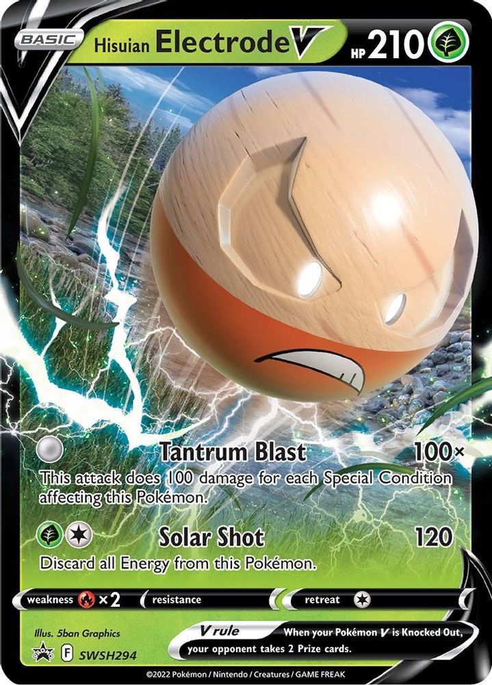 Hisuian Electrode V SWSH294  - Holofoil SWSH Sword & Shield Promo Cards - Promo