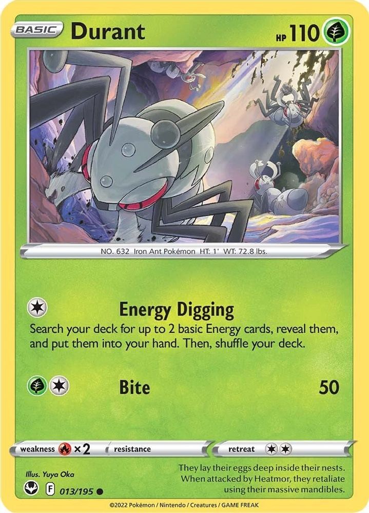 Durant 013  - Reverse Holofoil SWSH12 Silver Tempest - Common