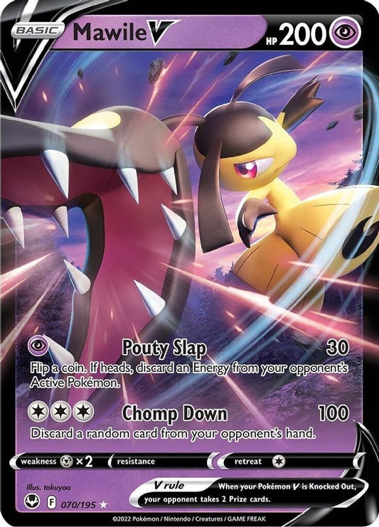 Mawile V 070  - Holofoil SWSH12 Silver Tempest - Ultra Rare