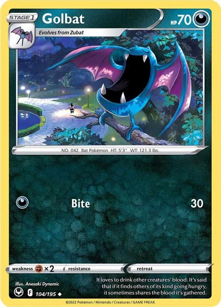 Golbat 104  SWSH12 Silver Tempest - Uncommon