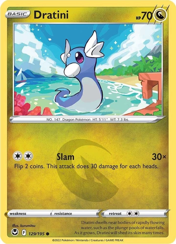 Dratini 129  SWSH12 Silver Tempest - Common