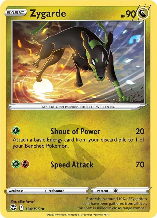 Zygarde 134  - Reverse Holofoil SWSH12 Silver Tempest - Rare