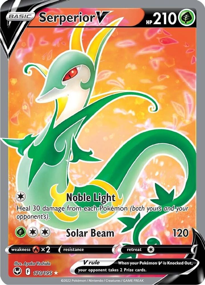 Serperior V (Full Art) 170  - Holofoil SWSH12 Silver Tempest - Ultra Rare