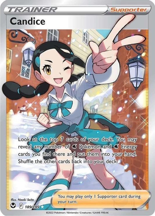 Candice (Full Art) 189  - Holofoil SWSH12 Silver Tempest - Ultra Rare