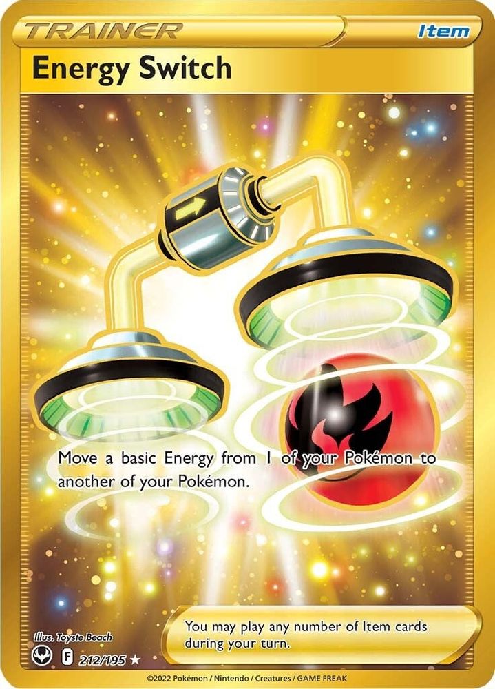 Energy Switch (Secret) 212  - Holofoil SWSH12 Silver Tempest - Secret Rare