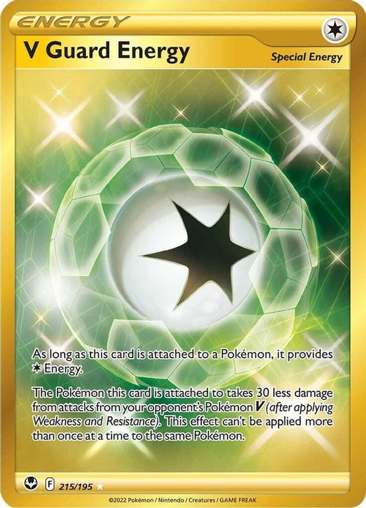 V Guard Energy (Secret) 215  - Holofoil SWSH12 Silver Tempest - Secret Rare