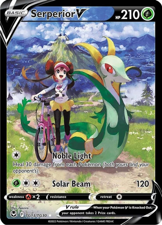 Serperior V TG13  - Holofoil SWSH12 Silver Tempest Trainer Gallery - Ultra Rare