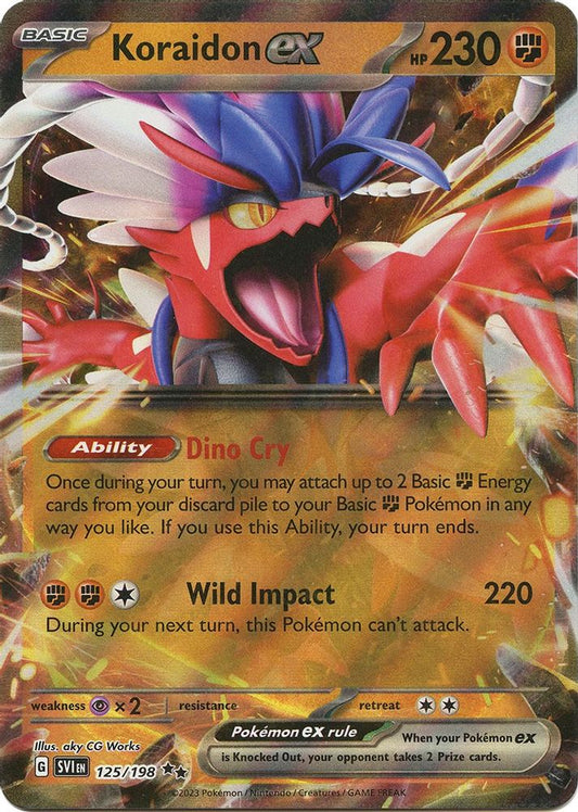 Koraidon ex 125/198  - Holofoil SV01 Scarlet & Violet Base Set - Double Rare