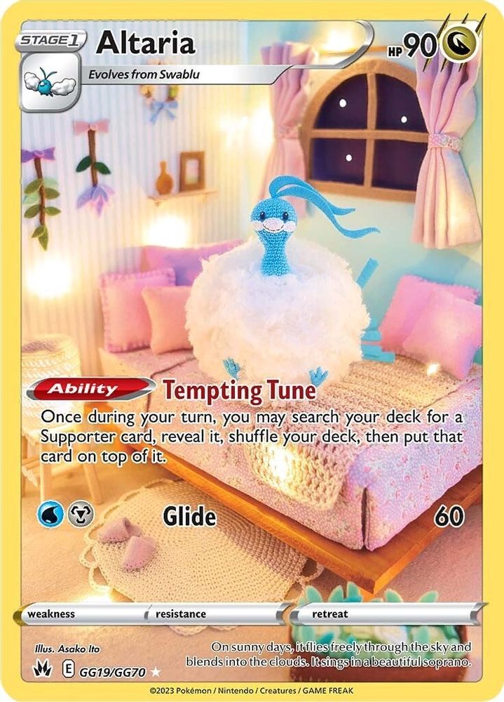 Altaria GG19  - Holofoil Crown Zenith Galarian Gallery - Ultra Rare