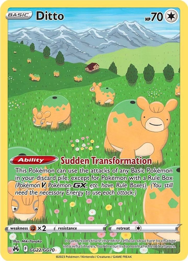 Ditto GG22  - Holofoil Crown Zenith Galarian Gallery - Ultra Rare