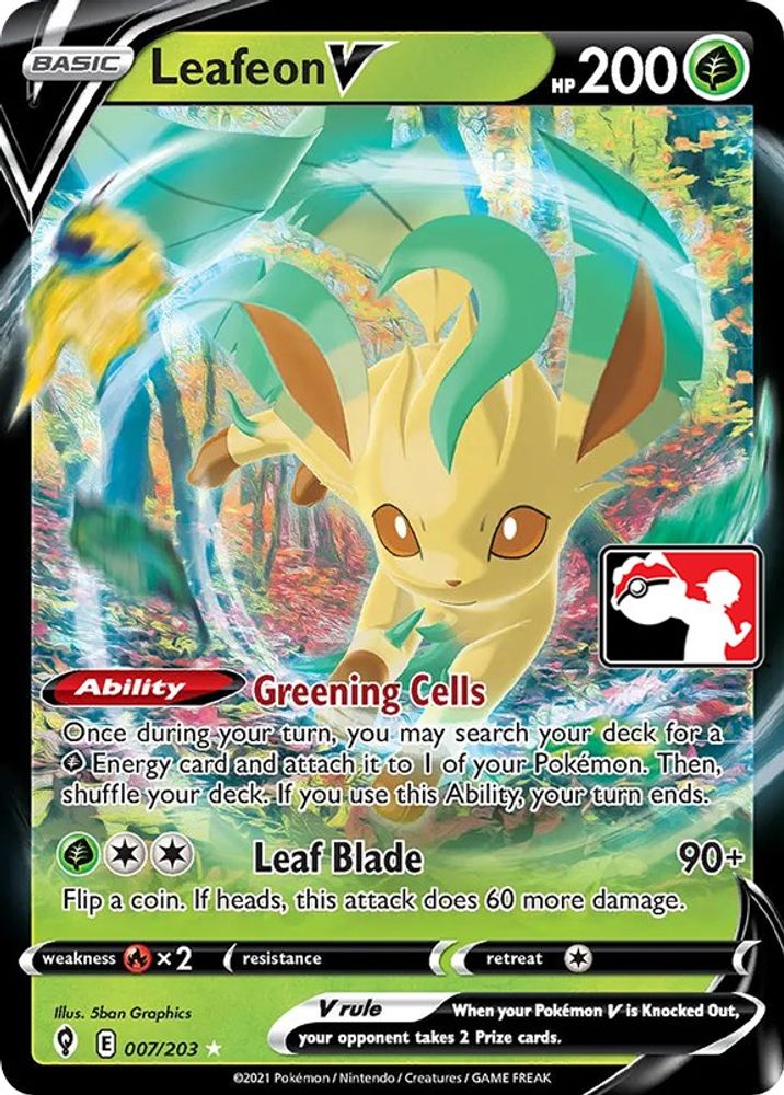 Leafeon V  - Holofoil Prize Pack Series Cards - Ultra Rare