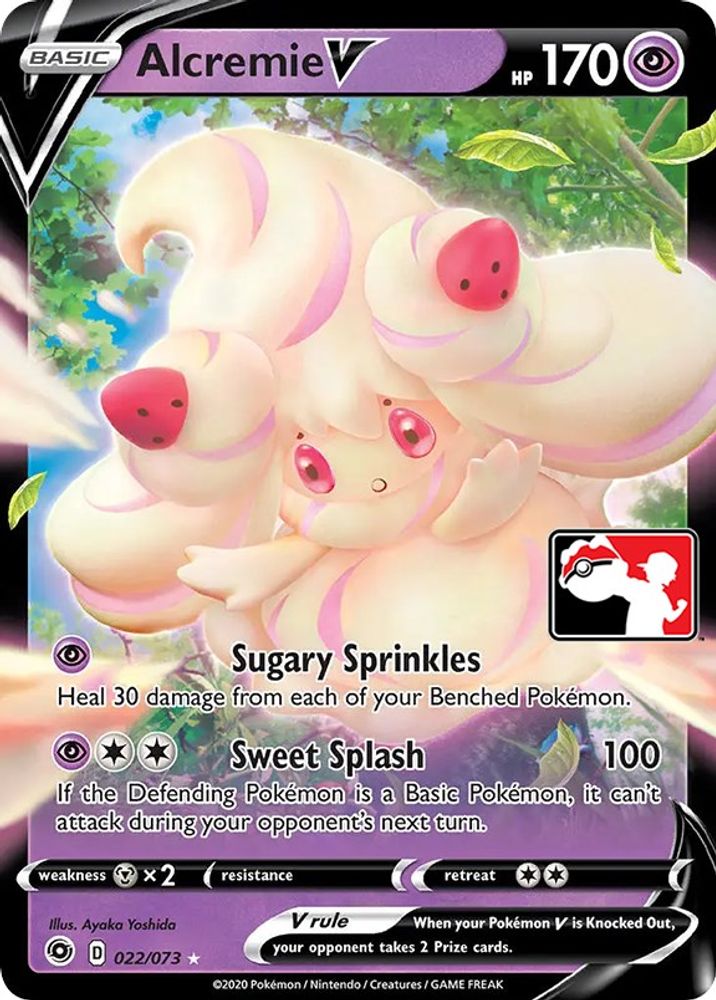 Alcremie V  - Holofoil Prize Pack Series Cards - Ultra Rare